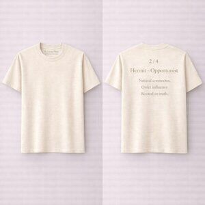2/4 Hermit - Opportunist Tee unisex / Cream / Hz Living Fibers